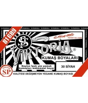 Viktoria Toz Kumaş Boyası 30 SİYAH