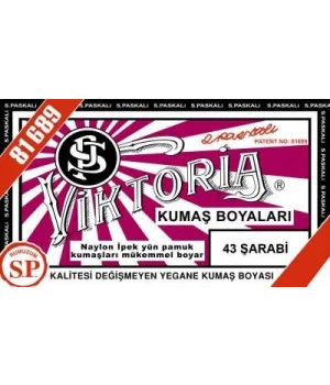 Viktoria Toz Kumaş Boyası 43 ŞARABİ