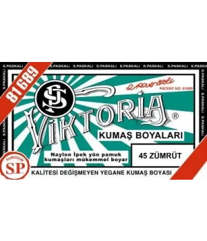 Viktoria Toz Kumaş Boyası 45 ZÜMRÜT