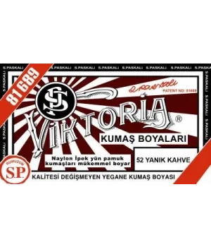 Viktoria Toz Kumaş Boyası 52 YANIK KAHVE