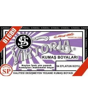 Viktoria Toz Kumaş Boyası 54 EFLATUN KOYU