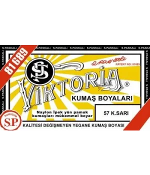 Viktoria Toz Kumaş Boyası 57 K.SARI