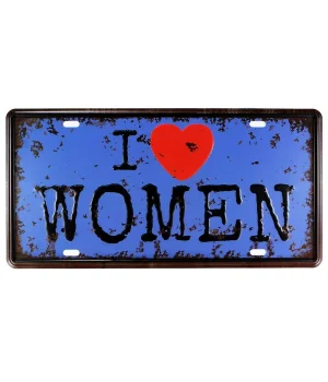 Vintage Metal Plaka Women 15x30