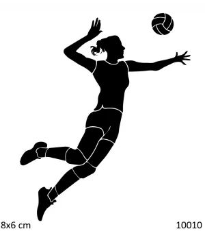 Voleybol Smaç Geçici Dövme Şablonu