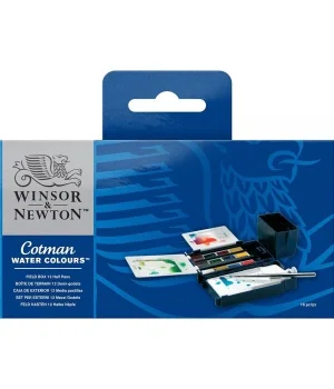 Winsor & Newton Cotman Field Box 1/2 Tablet Sulu Boya Seti 12 Renk