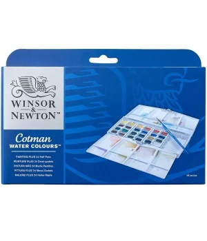 Winsor & Newton Cotman Tablet Sulu Boya Seti 24 Renk