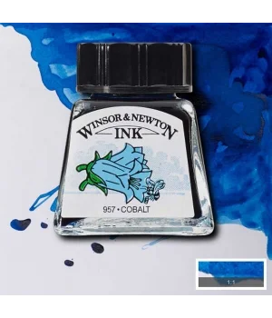 Winsor & Newton Drawing Ink Çizim Mürekkebi 14 ml. 176 Cobalt Blue