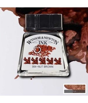 Winsor & Newton Drawing Ink Çizim Mürekkebi 14 ml. 441 Nut Brown