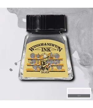 Winsor & Newton Drawing Ink Çizim Mürekkebi 14 ml. 617 Silver