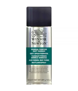 Winsor & Newton General Purpose Matt Varnish Çok Amaçlı Mat Sprey Vernik 400 ml.