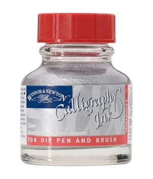 Winsor & Newton Kaligrafi Mürekkebi 30 ml. METALLIC SILVER