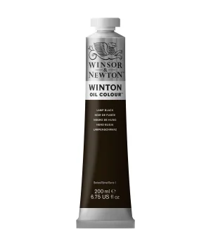 Winsor & Newton Winton Yağlı Boya 200 ml. 25 Lamp Black