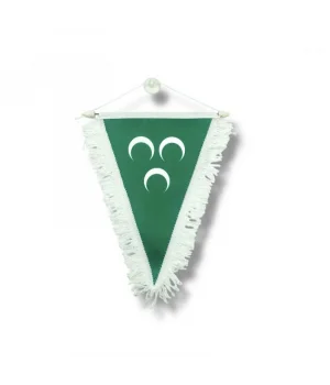 Yeşil Üçhilal Üçgen Flama 20x30 cm