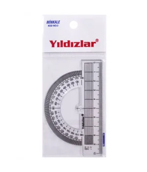 Yıldızlar Plastik Minkale 180 Derece Açı Ölçer 10 cm.