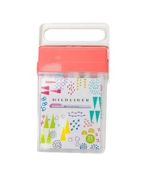Zebra Mildliner Çift Uçlu İşaretleme Kalemi Seti 25 Color Box Set