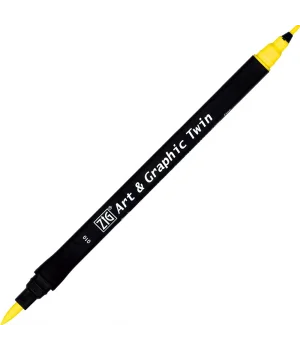 Zig Art & Graphic Twin Marker Çizim Kalemi 10 Light Yellow