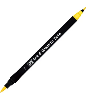 Zig Art & Graphic Twin Marker Çizim Kalemi 110 Bright Yellow
