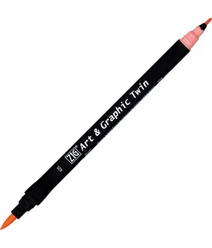 Zig Art & Graphic Twin Marker Çizim Kalemi 25 Light Vermilion