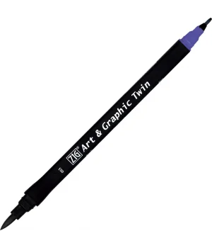 Zig Art & Graphic Twin Marker Çizim Kalemi 3 Blue