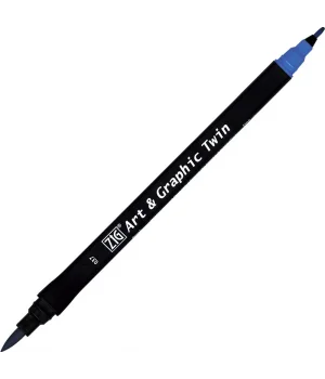 Zig Art & Graphic Twin Marker Çizim Kalemi 37 Cyan