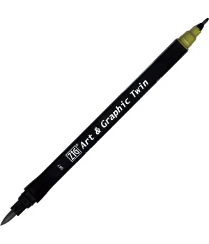 Zig Art & Graphic Twin Marker Çizim Kalemi 57 Olive Green