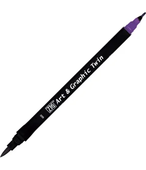 Zig Art & Graphic Twin Marker Çizim Kalemi 660 Deep Violet