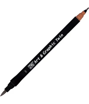 Zig Art & Graphic Twin Marker Çizim Kalemi 727 Mahogany