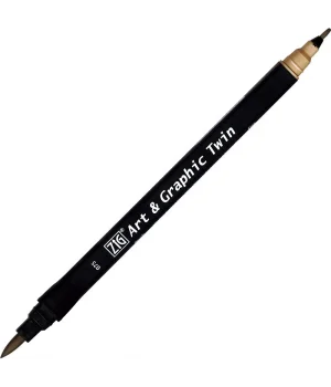 Zig Art & Graphic Twin Marker Çizim Kalemi 75 Bistre