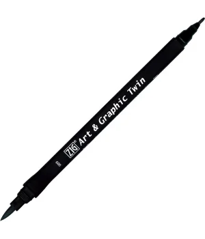 Zig Art & Graphic Twin Marker Çizim Kalemi 8 Grey