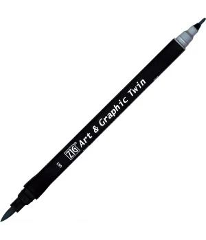 Zig Art & Graphic Twin Marker Çizim Kalemi 83 Dove Grey