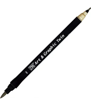 Zig Art & Graphic Twin Marker Çizim Kalemi 86 Ash Grey