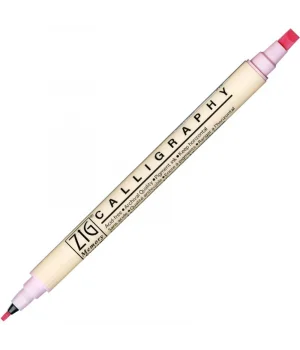 Zig Calligraphy Çift Uçlu Kaligrafi Kalemi 2 mm. + 5 mm. 026 Baby Pink