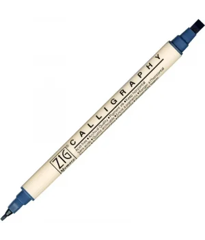 Zig Calligraphy Çift Uçlu Kaligrafi Kalemi 2 mm. + 5 mm. 034 Denim