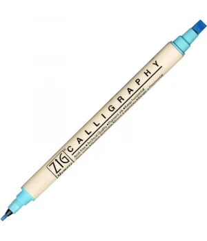 Zig Calligraphy Çift Uçlu Kaligrafi Kalemi 2 mm. + 5 mm. 036 Blue Bonnet
