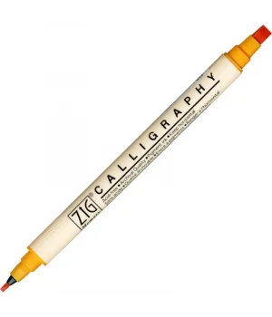 Zig Calligraphy Çift Uçlu Kaligrafi Kalemi 2 mm. + 5 mm. 052 Apricot