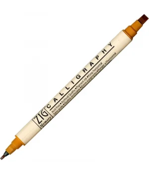 Zig Calligraphy Çift Uçlu Kaligrafi Kalemi 2 mm. + 5 mm. 061 Wheat