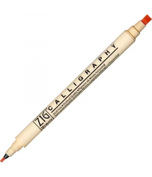 Zig Calligraphy Çift Uçlu Kaligrafi Kalemi 2 mm. + 5 mm. 071 Peach Bliss