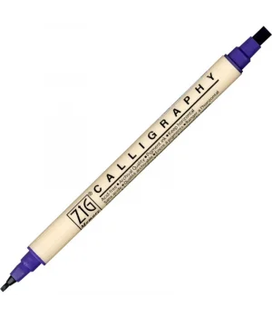 Zig Calligraphy Çift Uçlu Kaligrafi Kalemi 2 mm. + 5 mm. 080 Pure Violet