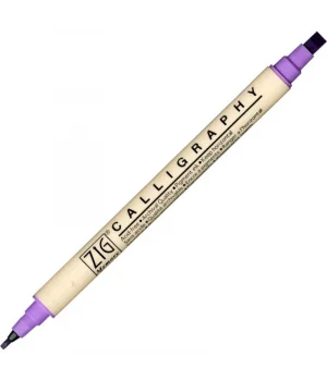 Zig Calligraphy Çift Uçlu Kaligrafi Kalemi 2 mm. + 5 mm. 081 Hyacinth