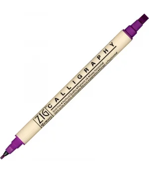 Zig Calligraphy Çift Uçlu Kaligrafi Kalemi 2 mm. + 5 mm. 082 Fuchsia