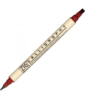 Zig Calligraphy Çift Uçlu Kaligrafi Kalemi 2 mm. + 5 mm. 203 Antique Burgundy