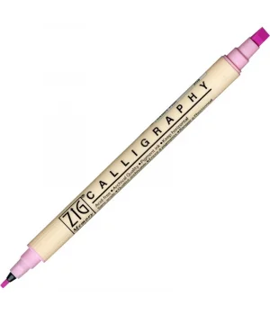 Zig Calligraphy Çift Uçlu Kaligrafi Kalemi 2 mm. + 5 mm. 206 Candy Pink