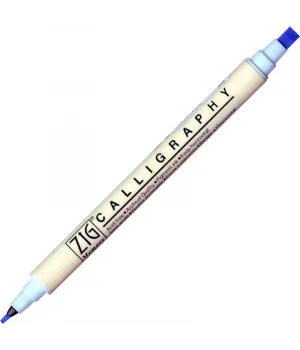 Zig Calligraphy Çift Uçlu Kaligrafi Kalemi 2 mm. + 5 mm. 302 Powder Blue