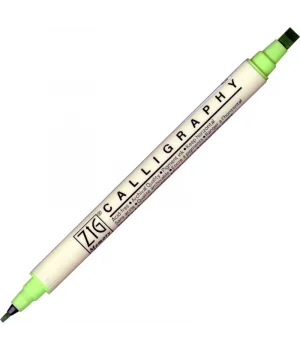 Zig Calligraphy Çift Uçlu Kaligrafi Kalemi 2 mm. + 5 mm. 402 Kiwi