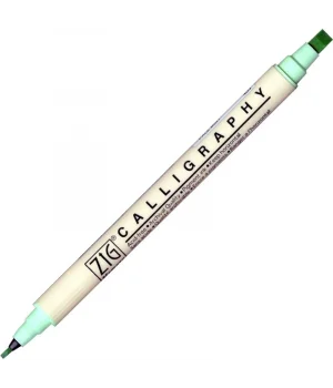 Zig Calligraphy Çift Uçlu Kaligrafi Kalemi 2 mm. + 5 mm. 403 Pale Mint