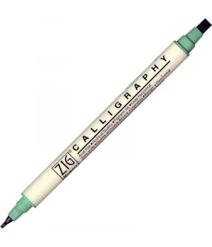 Zig Calligraphy Çift Uçlu Kaligrafi Kalemi 2 mm. + 5 mm. 404 Sage Brush