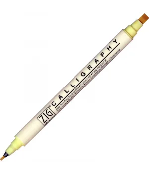 Zig Calligraphy Çift Uçlu Kaligrafi Kalemi 2 mm. + 5 mm. 502 Butter