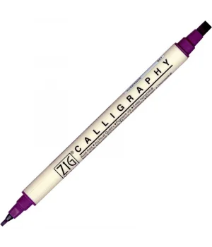 Zig Calligraphy Çift Uçlu Kaligrafi Kalemi 2 mm. + 5 mm. 801 Aubergine