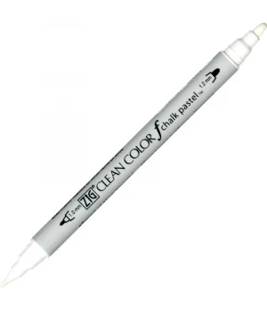 Zig Clean Color f Çift Uçlu Kalem 000 Pastel White