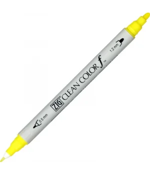 Zig Clean Color f Çift Uçlu Kalem 051 Lemon Yellow